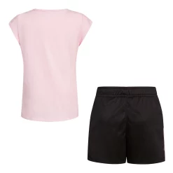 Toddler Girl Adidas Graphic Tee & Mesh Short Set -Adidas shop 5789891 ALT