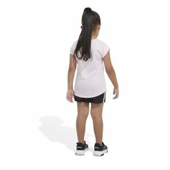Toddler Girl Adidas Graphic Tee & Mesh Short Set -Adidas shop 5789891 ALT3