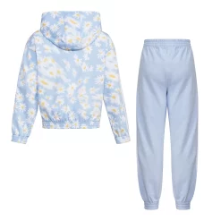 Toddler Girl Adidas Hood Jacket & Jogger Set -Adidas shop 5789895 ALT
