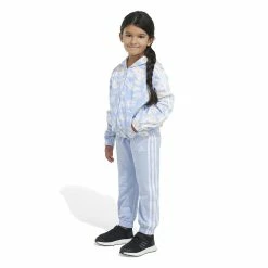 Toddler Girl Adidas Hood Jacket & Jogger Set -Adidas shop 5789895 ALT4
