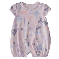 Baby Girl Adidas Printed Shortie Romper 7 Baby Girl Adidas Printed Shortie Romper -Adidas shop 5789897 Pink