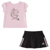 Baby Girl Adidas Short-Sleeve Tee & Pleated Skort Set -Adidas shop 5789904