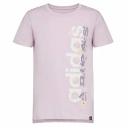 Girls 7-16 adidas Vented Heather Tee -Adidas shop 5797285 Purple Tint