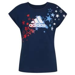 Girls 7-16 adidas Cap Sleeve Tee -Adidas shop 5798002 Collegiate Navy
