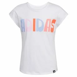 Girls 7-16 adidas Cap Sleeve Tee -Adidas shop 5798002 White Multi