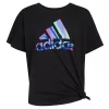Girls 7-16 adidas Loose Tie Front Tee 2 Girls 7-16 adidas Loose Tie Front Tee -Adidas shop 5798009 Black