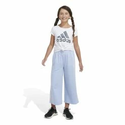 Girls 7-16 adidas French Terry Wide-Leg Pants -Adidas shop 5798051 ALT4
