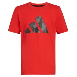 Boys 8-20 adidas Camo Logo Tee in Regular & Husky -Adidas shop 5805519 Better Scarlet