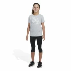 Girls 4-6x Adidas Short Sleeve Vented Heather Tee 10 Girls 4-6x Adidas Short Sleeve Vented Heather Tee -Adidas shop 5818721 ALT2