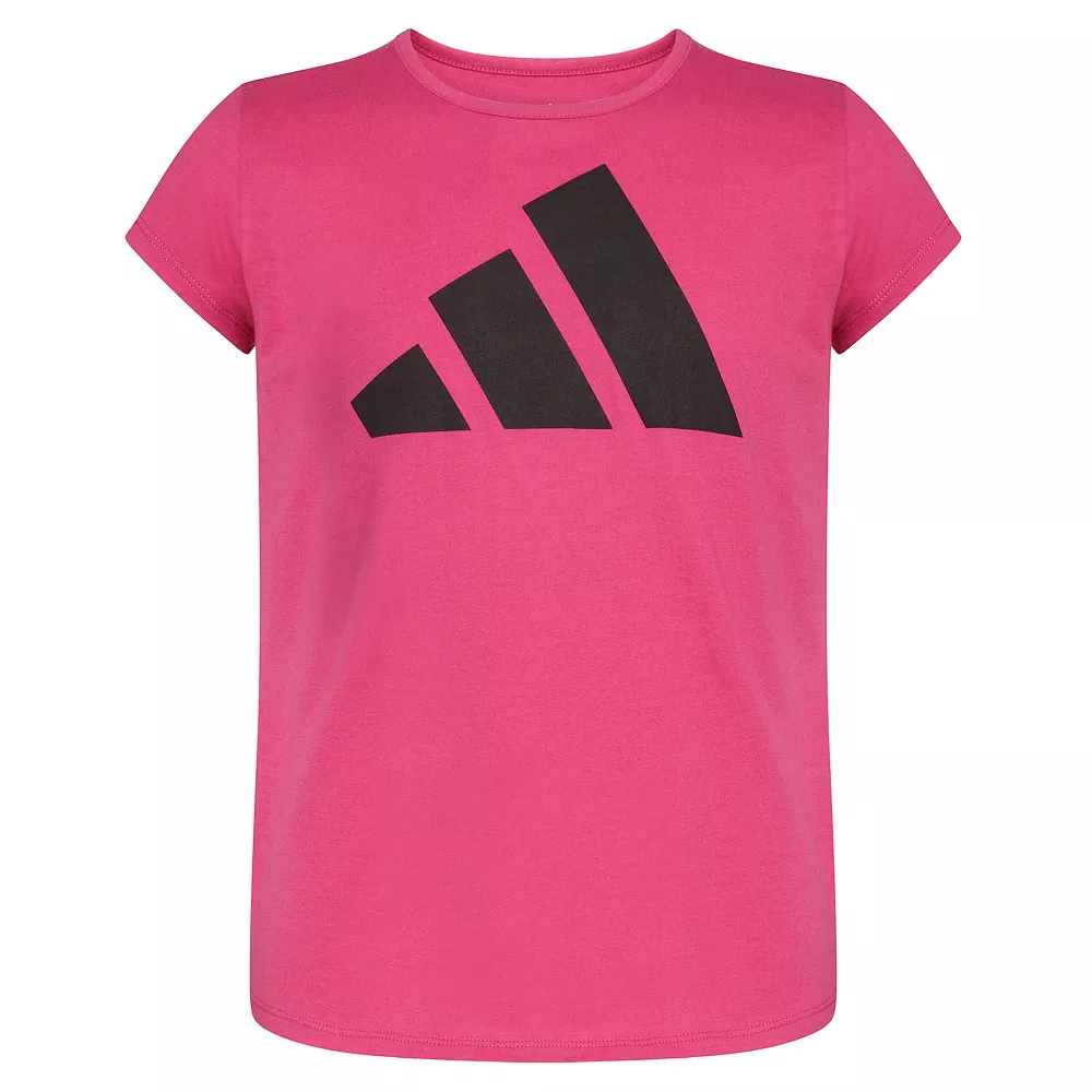Girls 4-6x Adidas Short Sleeve Essential Tee 3 Girls 4-6x Adidas Short Sleeve Essential Tee
