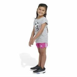 Girls 4-6x Adidas Graphic Tee & Mesh Short Set -Adidas shop 5819755 ALT5
