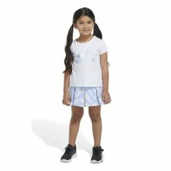 Girls 4-6x Adidas Short Sleeve Tee & Pleated Skort Set -Adidas shop 5819757 ALT2