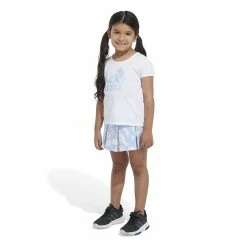 Girls 4-6x Adidas Short Sleeve Tee & Pleated Skort Set -Adidas shop 5819757 ALT4