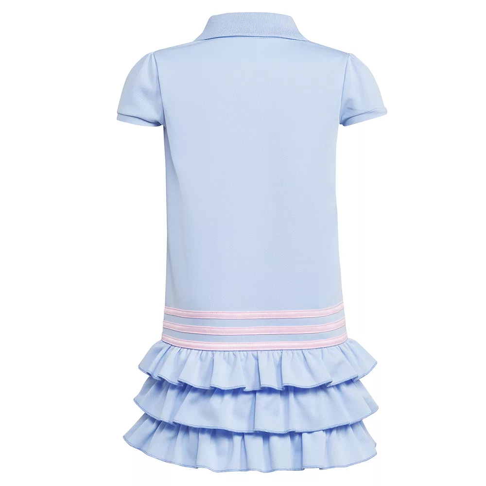 Girls 4-6x Adidas Short Sleeve Polo Dress 5 Girls 4-6x Adidas Short Sleeve Polo Dress - Image 3
