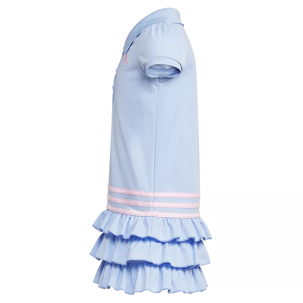 Girls 4-6x Adidas Short Sleeve Polo Dress 6 Girls 4-6x Adidas Short Sleeve Polo Dress - Image 4