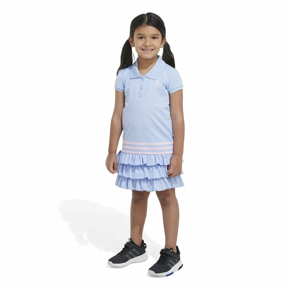 Girls 4-6x Adidas Short Sleeve Polo Dress 9 Girls 4-6x Adidas Short Sleeve Polo Dress - Image 7