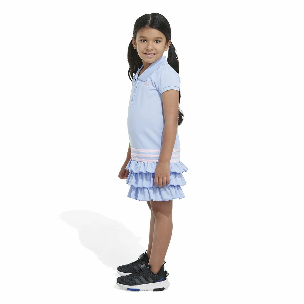 Girls 4-6x Adidas Short Sleeve Polo Dress 10 Girls 4-6x Adidas Short Sleeve Polo Dress - Image 8