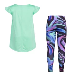 Girls 4-6x Adidas Melange Tee & Leggings Set 9 Girls 4-6x Adidas Melange Tee & Leggings Set -Adidas shop 5819760 ALT