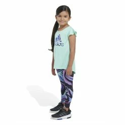 Girls 4-6x Adidas Melange Tee & Leggings Set 13 Girls 4-6x Adidas Melange Tee & Leggings Set -Adidas shop 5819760 ALT5