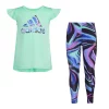 Girls 4-6x Adidas Melange Tee & Leggings Set -Adidas shop 5819760 Easy Green Heather