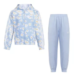 Girls 4-6x Adidas Hood Jacket & Jogger Set