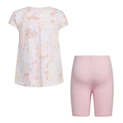 Girls 4-6x Adidas Back Pleat Tee & Bike Short Set 9 Girls 4-6x Adidas Back Pleat Tee & Bike Short Set -Adidas shop 5819765 ALT