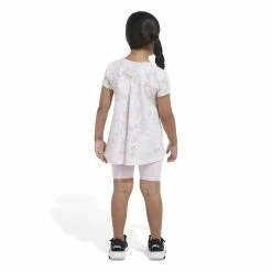 Girls 4-6x Adidas Back Pleat Tee & Bike Short Set 11 Girls 4-6x Adidas Back Pleat Tee & Bike Short Set -Adidas shop 5819765 ALT3