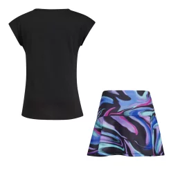 Girls 4-6x Adidas Short Sleeve Tee & Pleated Skort Set -Adidas shop 5819767 ALT