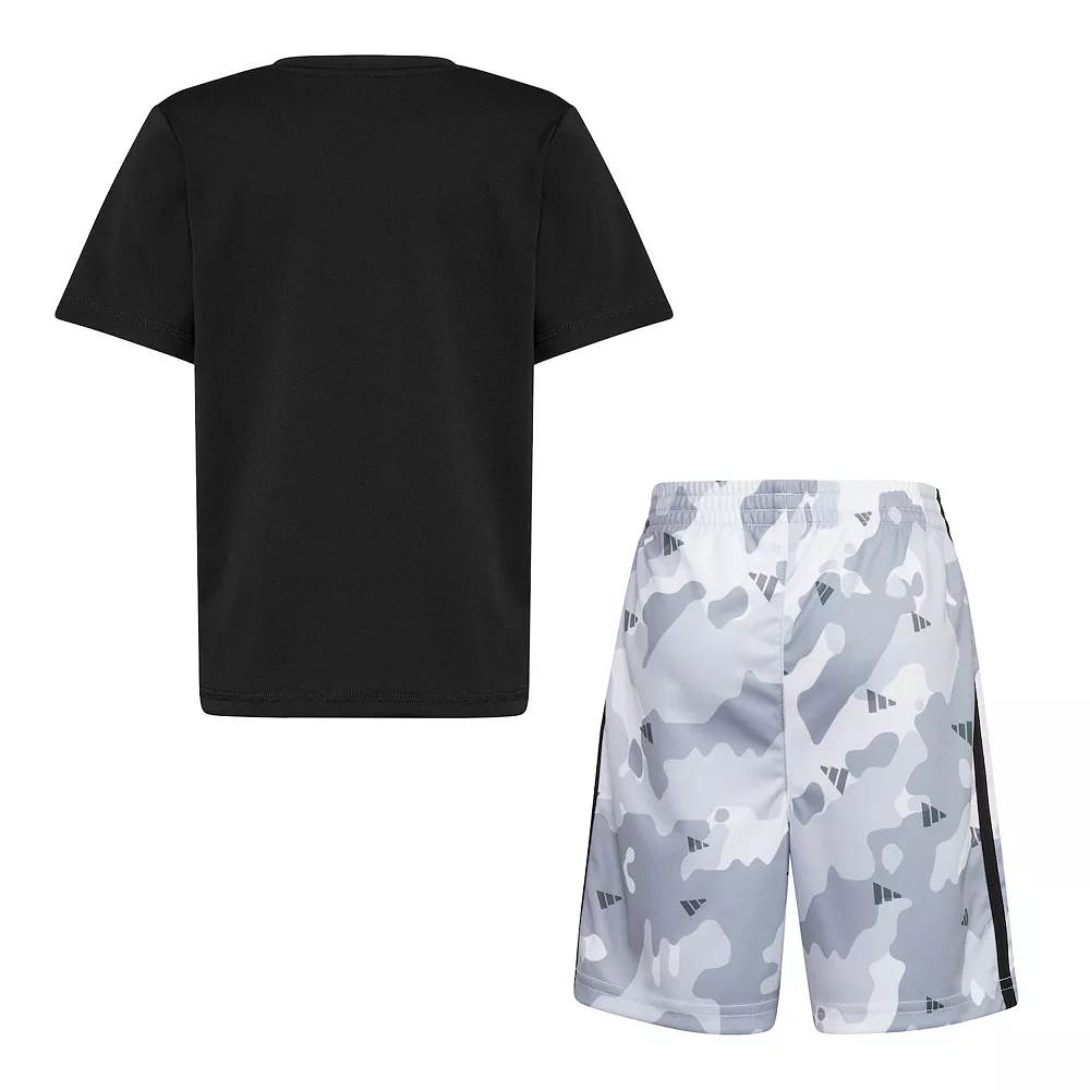 Boys 4-7 adidas Logo Tee & Camo Shorts Set 5 Boys 4-7 adidas Logo Tee & Camo Shorts Set - Image 3