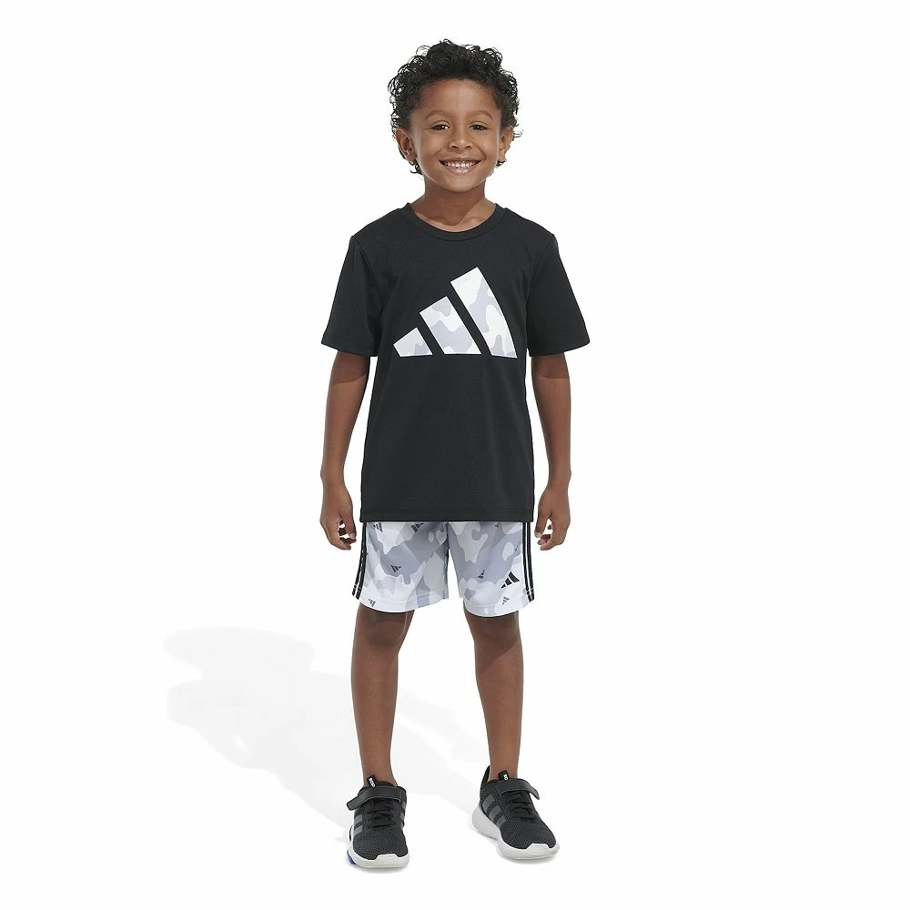 Boys 4-7 adidas Logo Tee & Camo Shorts Set 6 Boys 4-7 adidas Logo Tee & Camo Shorts Set - Image 4