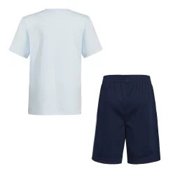 Boys 4-7 adidas Logo Graphic Tee & 3 Striped Shorts Set -Adidas shop 5851241 ALT