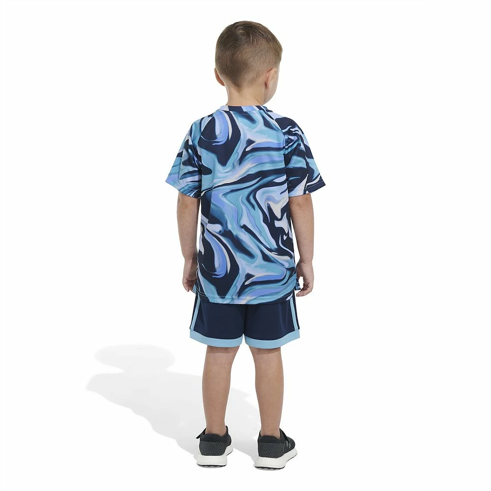 Boys 4-7 adidas Swirl Abstract Tee & Shorts Set 6 Boys 4-7 adidas Swirl Abstract Tee & Shorts Set - Image 4