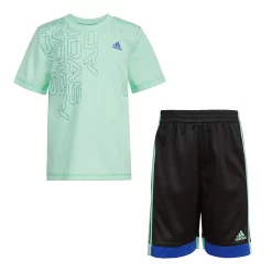 Boys 4-7 adidas Logo Tee & Shorts Set