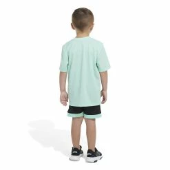 Boys 4-7 adidas Logo Tee & Shorts Set -Adidas shop 5851244 ALT3