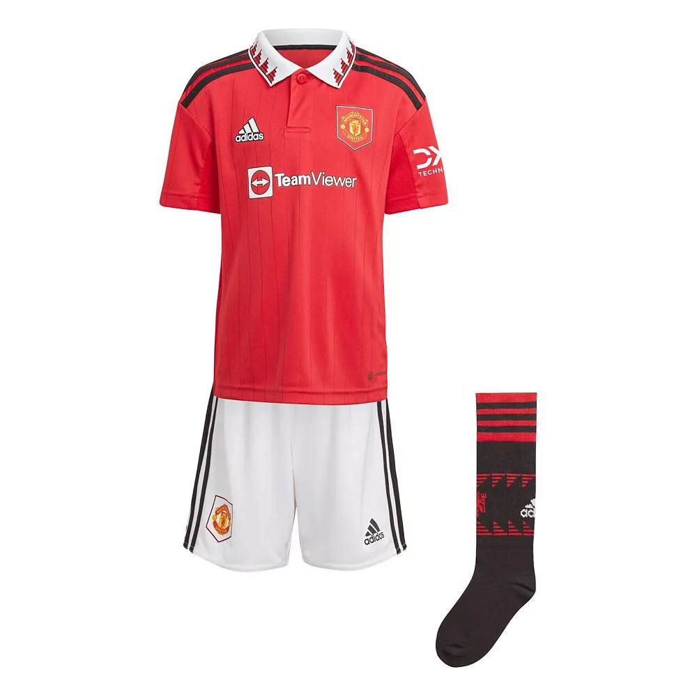 Toddler adidas Red Manchester United 2022/23 Home Mini Kit 4 Toddler adidas Red Manchester United 2022/23 Home Mini Kit - Image 2