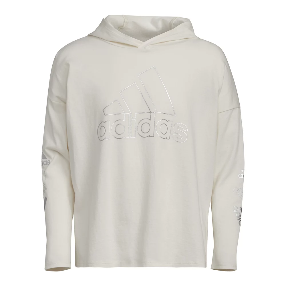 Girls 7-16 adidas Hooded Graphic Tee 5 Girls 7-16 adidas Hooded Graphic Tee - Image 3