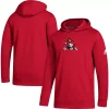 Youth adidas Scarlet Nebraska Huskers Helmet Runner Pullover Hoodie -Adidas shop 6155480