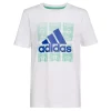 Boys 8-20 adidas On The Court Tee in Regular & Husky -Adidas shop 6177064 White
