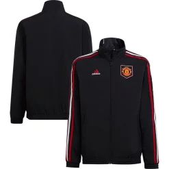 Youth adidas Black Manchester United Team Anthem Full-Zip Jacket