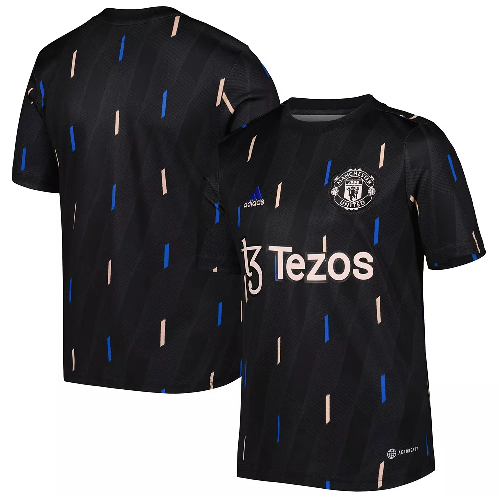 Youth adidas Black Manchester United 2022/23 Pre-Match Top 4 Youth adidas Black Manchester United 2022/23 Pre-Match Top - Image 2